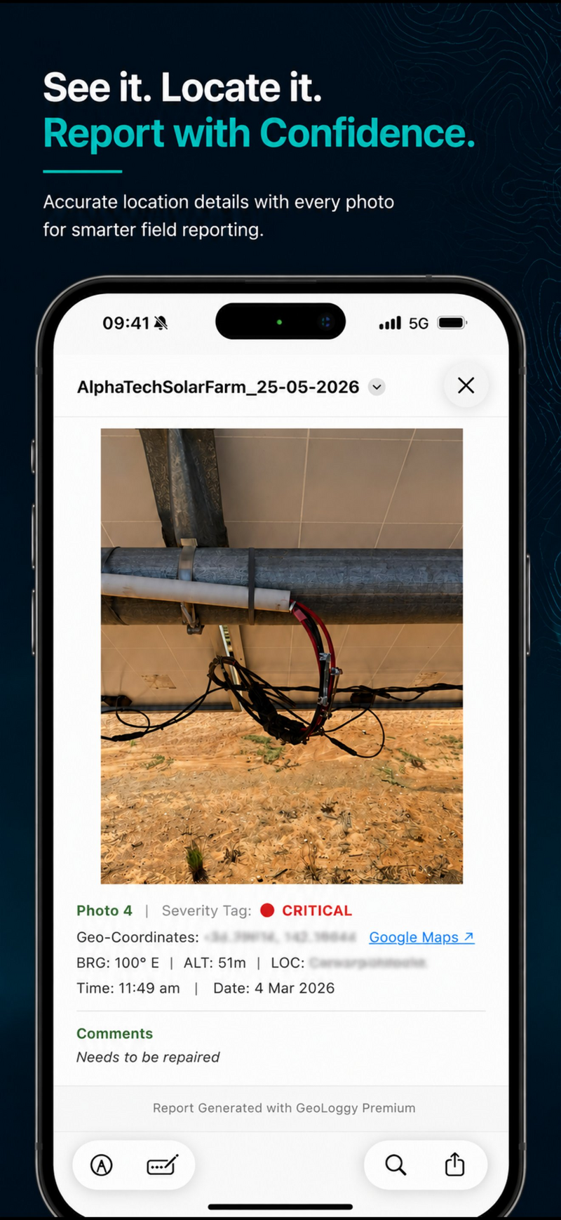 Photo detail with GPS